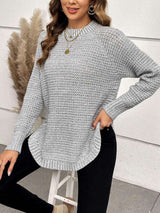 Turtleneck Oversized Pullover Casual Sweater image 3