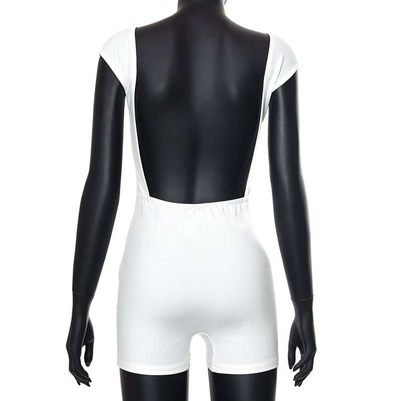 Women's Backless Cutout Romper image 5