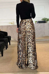Animal Print Wide Leg Pant image 1