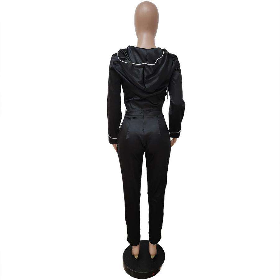 Cropped Top and Pants Long Sleeve Tracksuit image 4