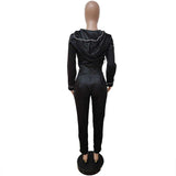 Cropped Top and Pants Long Sleeve Tracksuit image 4