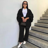 Chic Cozy Lounge Set - S, Black image