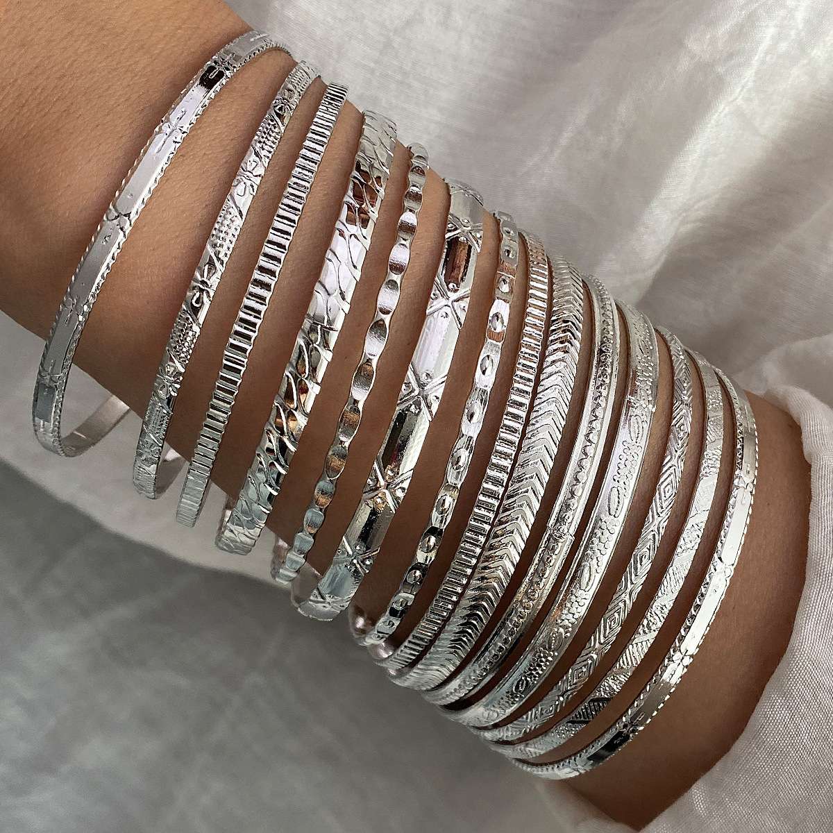 Elegant Bangle Bracelet Set image 2