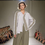 Irregular Length Long Sleeves Burr Blazer image 0