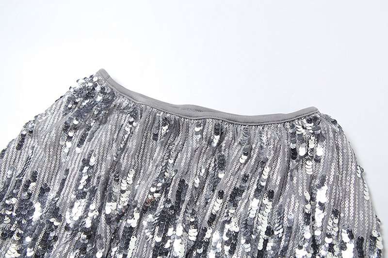 Silver Sequin Two-Piece Set image 5