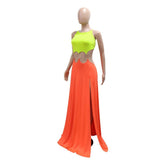 Vibrant Backless Maxi Dress image 5