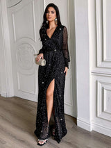 Elegant Glitter Evening Gown image 3