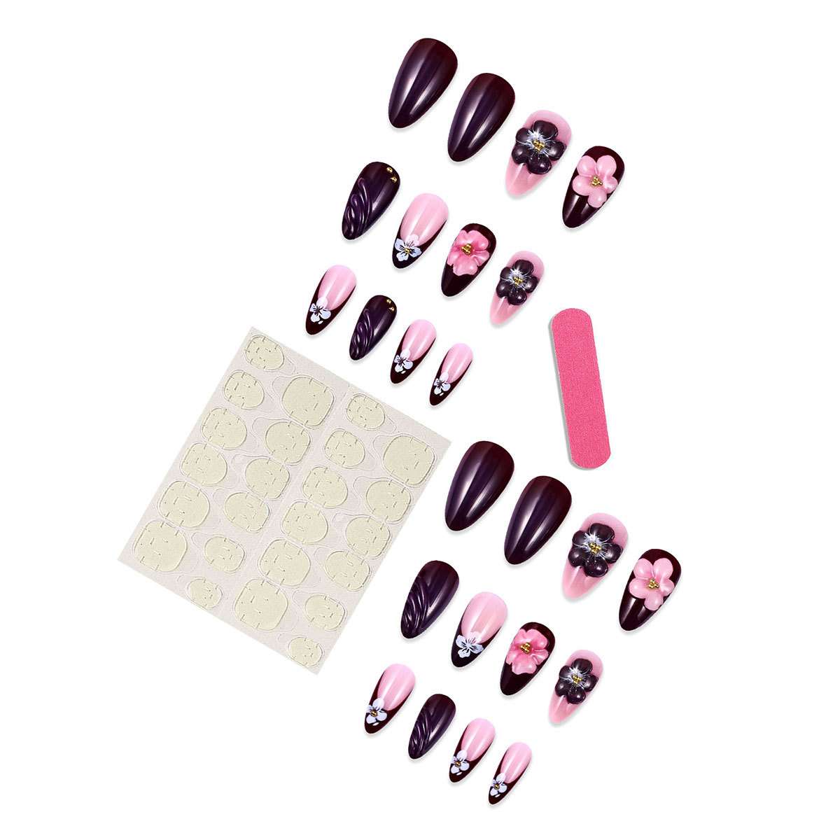 Floral 3D Nail Art image 3