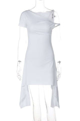 Chic Asymmetry Mini Dress image 6