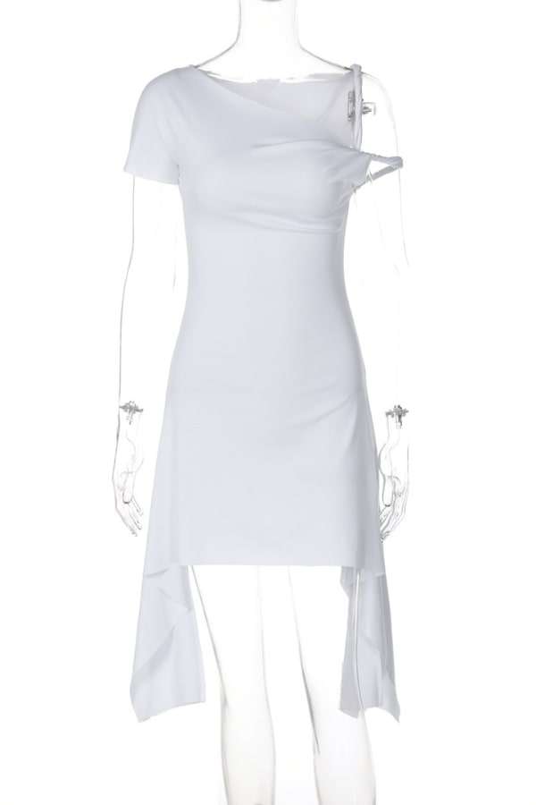 Chic Asymmetry Mini Dress image 6