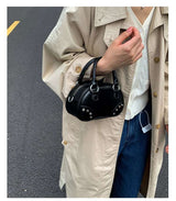 Mini Handbag with Metal Accents image 0