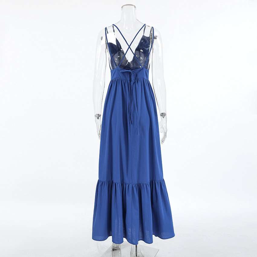 V-Neck Tiered Maxi Dress image 4