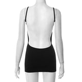 Black Spaghetti Strap Bodycon Dress image 4