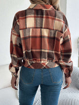 Plaid Button-Up Jacket image 5
