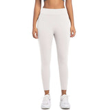 High-Waisted White Leggings - White, L image