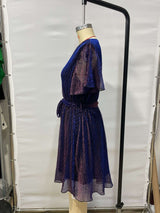 Elegant Wrap Dress with Puff Sleeves image 4