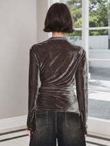 Elegant Wrap Top with Tie Detail image 3