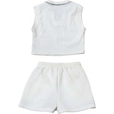 Sporty Crop Top & Shorts Set image 4