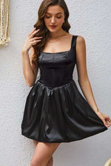 Sleeveless Dress with Flared Skirt image 0