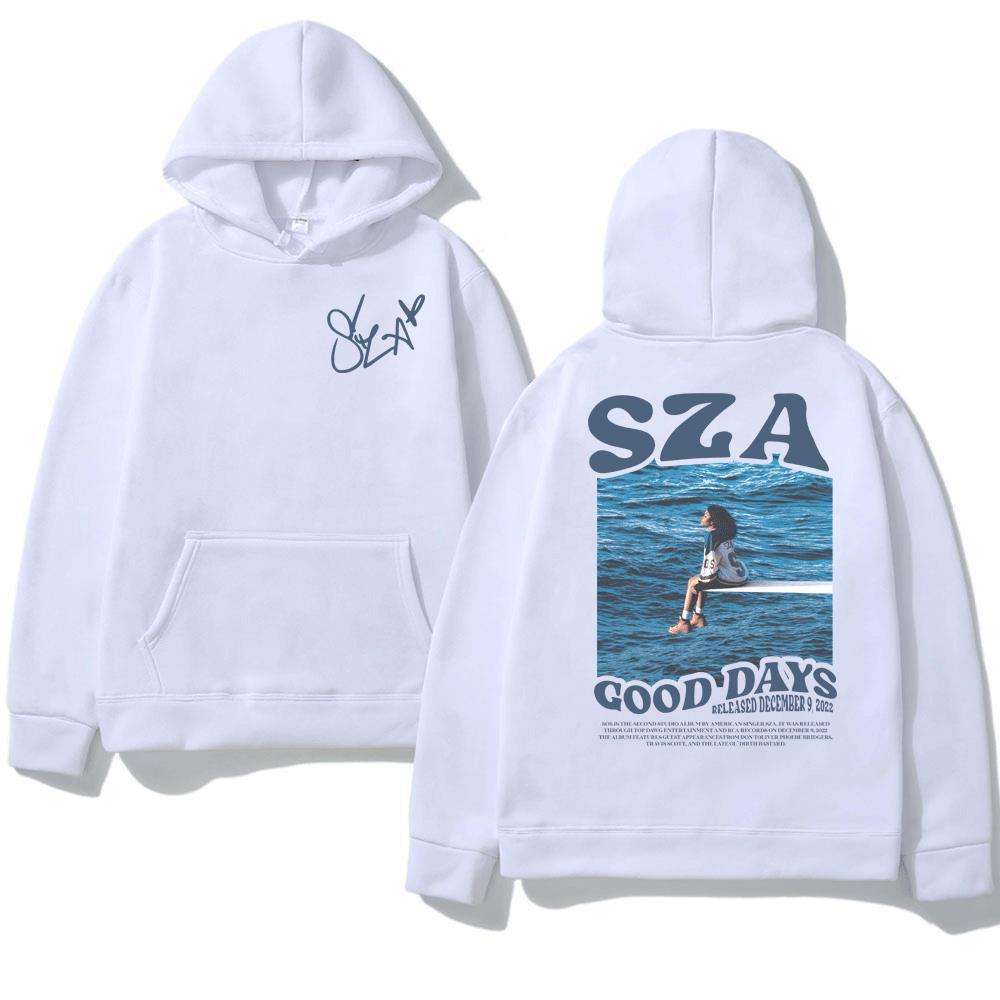 Good Days Pullover Sweatshirts Hoodie - S, White image