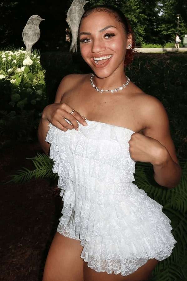 Lace Cascade Romper image 3