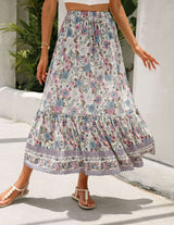 Floral High-Waisted Maxi Skirt image 2