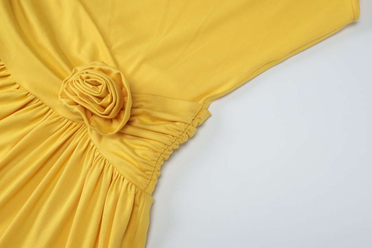 Summer Dress with Rose Detail image 5