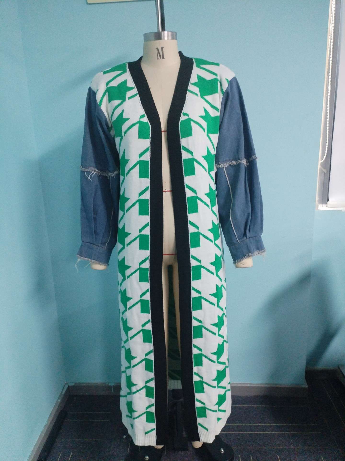 Stylish Color-Block Long Jacket image 2