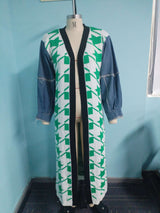 Stylish Color-Block Long Jacket image 2