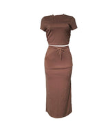 Dot-Print Lounge Set with Drawstring Pants image 5