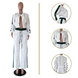 Tracksuit with White Stripe Accents image 3