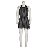 Noir Temptation Mesh Romper image 6
