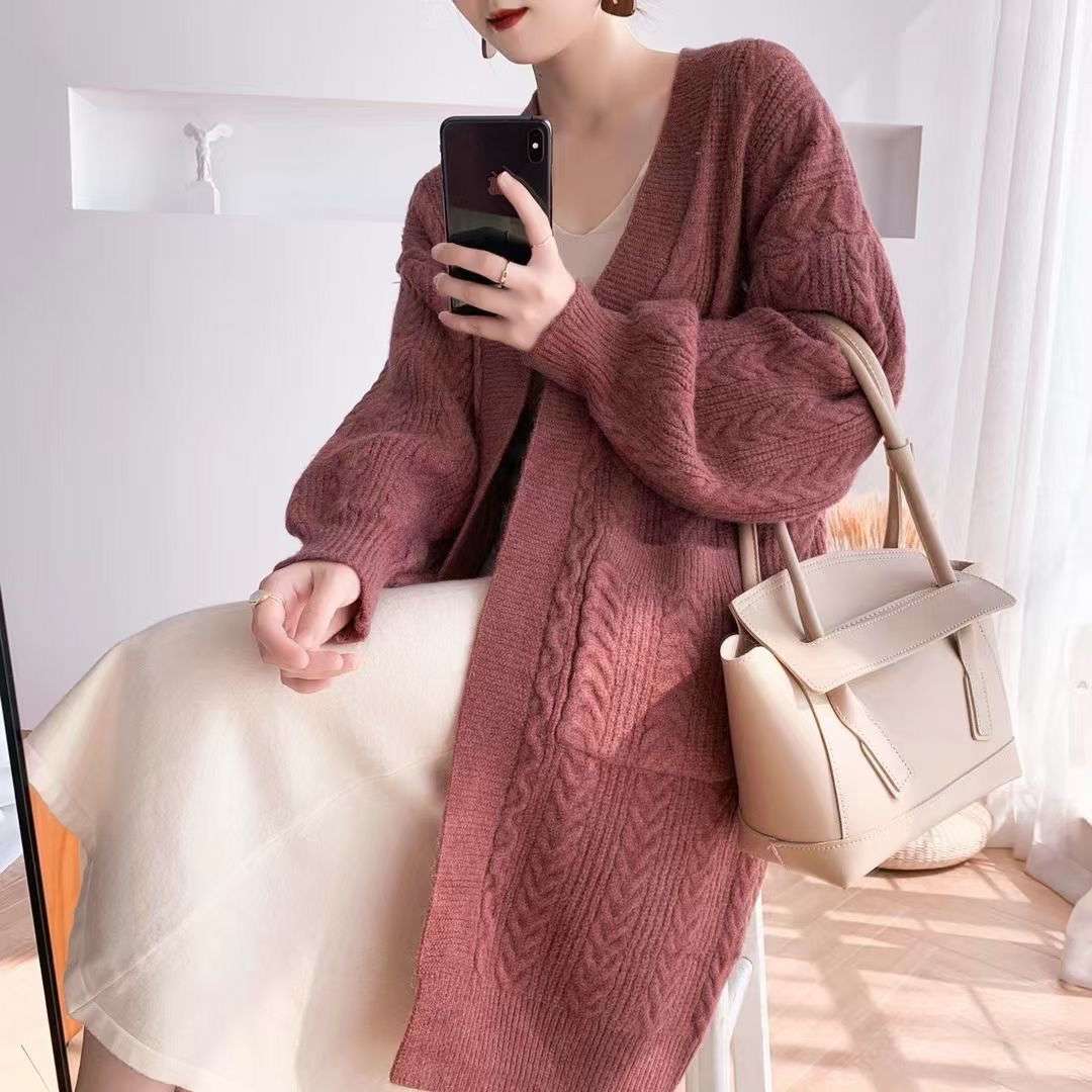 Cozy Cable Knit Long Cardigan image 2