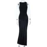 Sleeveless Ruched Maxi Dress image 3