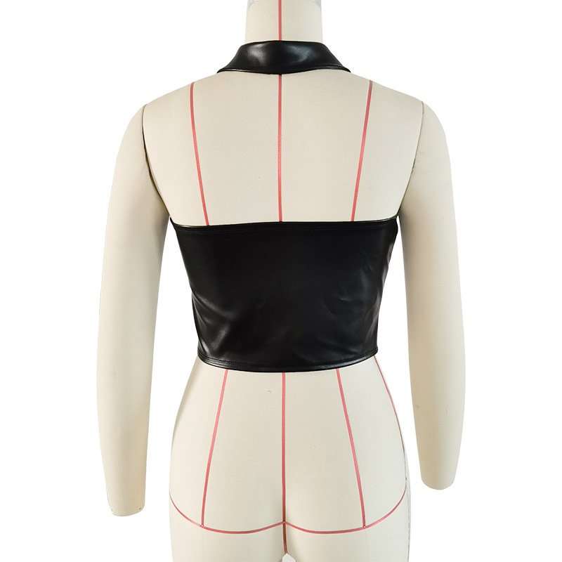 Halter Corset Top with Lace-Up Front image 3