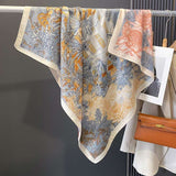 Retro double-sided print scarf for women image 2