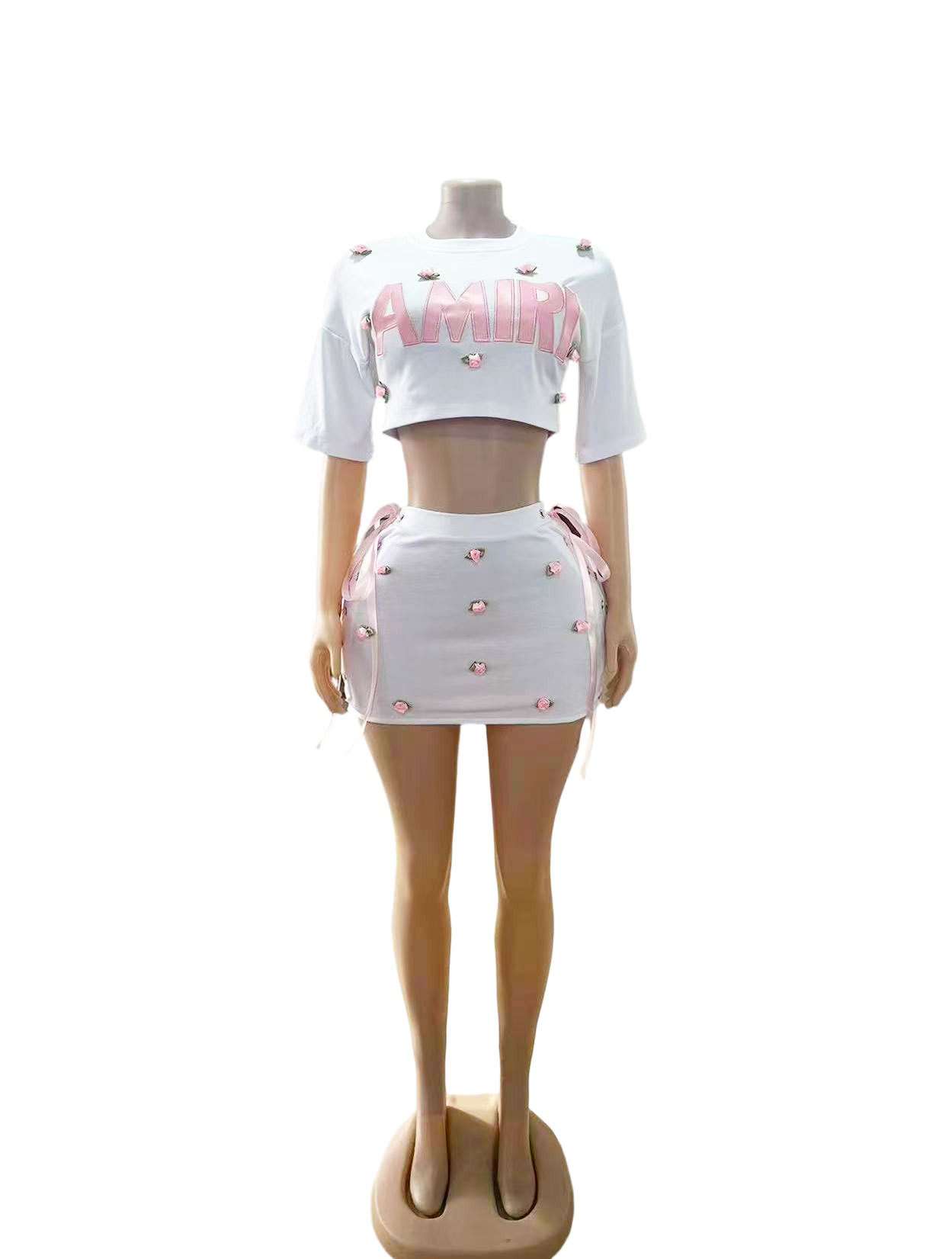 Crop Top & Mini Skirt Co-Ord Set image 2