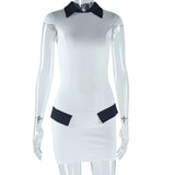 Monochrome Chic Bodycon Dress image 1