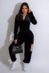 Casual Patchwork Two-piece Pants Set image 0