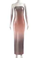 Ethereal Glow Ombre Tube Dress image 4