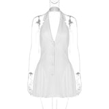 Blazer-Inspired Halter Mini Dress image 4