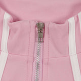 Sporty Zip-Up Crop Top & Mini Skirt Set image 6