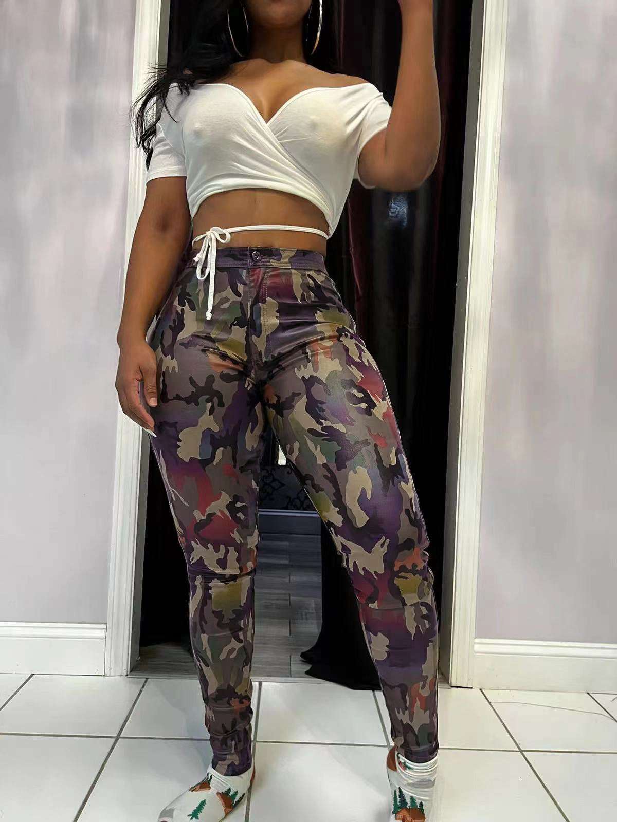 Camo Couture Jeans Pants image 3