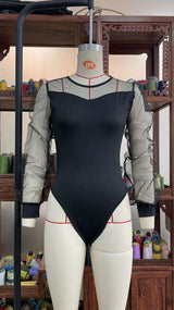 Mesh Long Sleeve Bodysuits image 2