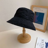 Wide-Brim Bucket Hat