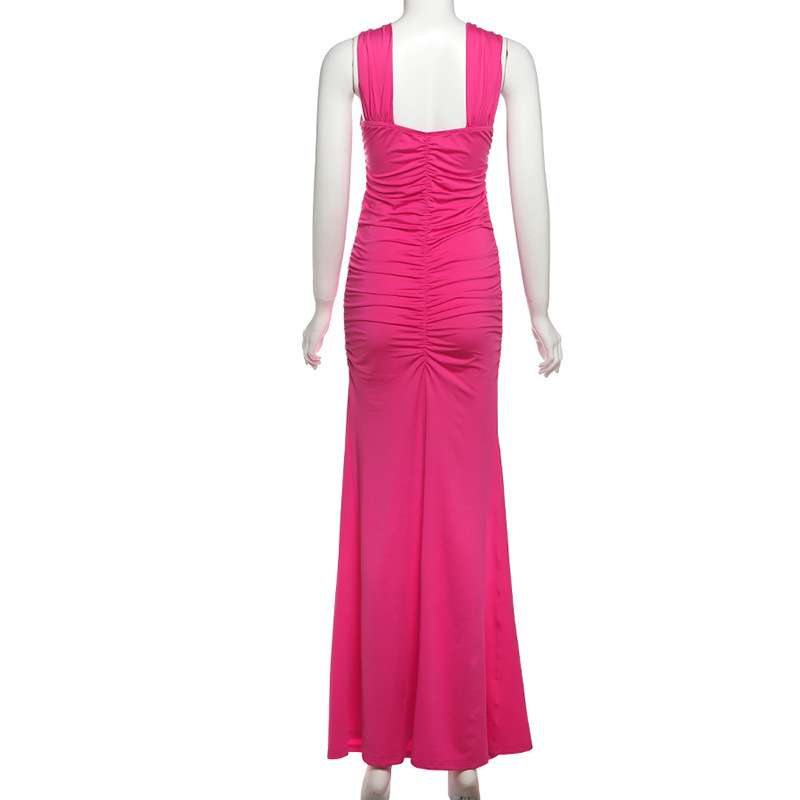 Cut-Out Evening Gown with Ruched Detailing image 2
