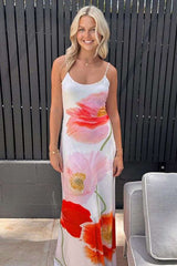 Floral Print Spaghetti Strap Maxi Dress image 0
