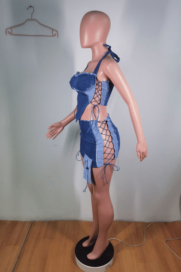 Denim Daredevil Two-Piece Set image 3