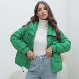 CozyCloud Puffer Jacket - XL, Green image