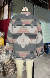 Fashion Vintage Print Long Sleeve Loose Jacket image 4